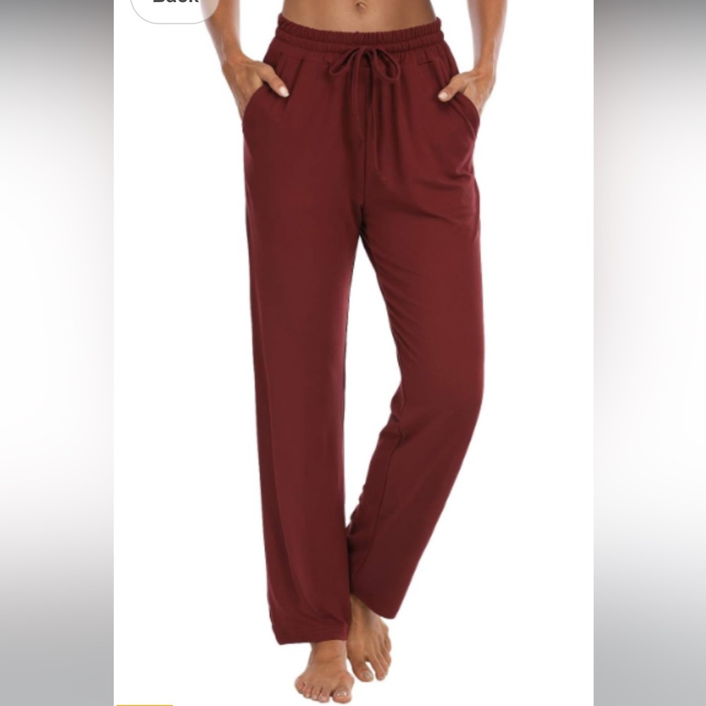 Womens Yoga Sweatpants Straight Wide Leg NWOT
